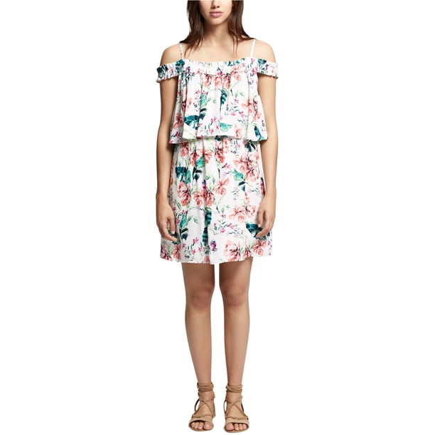 Sanctuary Clothing Vestido estilo imperio con hombros descubiertos para mujer de Mónaco, rosa, grande