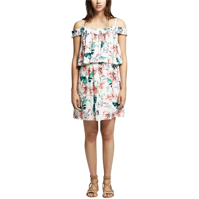 Sanctuary Clothing Vestido estilo imperio con hombros descubiertos para mujer de Mónaco, rosa, grande