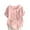 A006 Pink, variant on bnaln Linen Shirts for Women 2025 Casual Loose Fit Summer Boho Tops Crew Neck Buttons Trendy Short Sleeve Foral Blouses Plus Size Tshirts Going Out Tops Baggy Pullover Streetwear