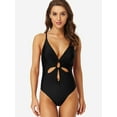 thumbnail image 1 of Women's Tummy Control One Piece Swimsuits V Neck Beach Bathing Suits, 1 of 5