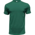 thumbnail image 2 of ohmzyzo Men's Crew Neck Short Sleeve Shirt Side Striped Color Block Tee Shirt Trendy Casual Loose Comfy Summer Tee Tops Green XXL, 2 of 5