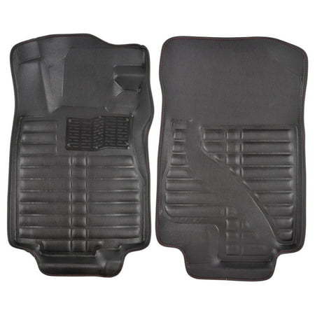 Honda Crx Cat - GripDrive Pro 3D Custom Fit Car Floor Mats for Honda CR-V 2012 - 2015 - Luxury PU Leather (Black)