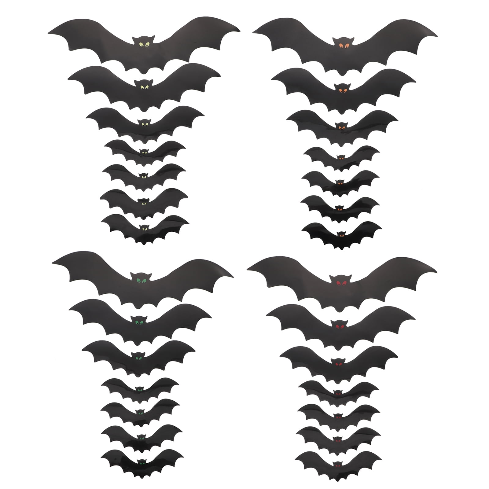 Hemoton Fridge Bat Halloween Sticker Decor