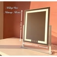 thumbnail image 2 of MKupView Makeup Mirror Hollywood Mirror Vanity Makeup Mirror with Lights Touch Control 3 Color Lighting Modes for Bedroom Detachable 10X Magnification Mirror 360°Rotation (14 in White), 2 of 6