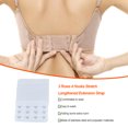 thumbnail image 3 of Sonducket Extensores de sujetador con correa de extensión, 3 filas, 4 ganchos, accesorios ajustables, lencería elástica, accesorios de Accesorios de disfraces blanco, 3 of 6