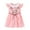 Pink, variant on WOLLED Toddler Kids Girl Summer Dresses Doll Collar Embroidered Princess Dress Baby Cotton Short Sleeve Sundress Dress for 1-6 Years