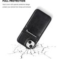thumbnail image 6 of Compatible with iPhone 15 Plus Case Wallet with Credit Card Holder, Flip Premium Leather Magnetic Clasp Kickstand Heavy Duty Protective Cover for iPhone 15 Plus 6.7 Inch (Black), 6 of 7