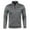 Dark Gray, variant on MIUOWANP Fleece Jacket Men Quarter Zip New Fashion Casual And Winter Men's Long Zipper Sweater Sleeve Thin Velvet Sweater Coat Men Gray L