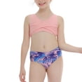 thumbnail image 1 of WREESH Mother And Daughter Two Pieces Bikini Family Matching Swimsuit Girls Swimwear, 1 of 7