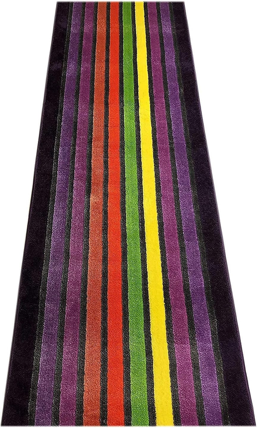 Custom Size Runner Rug Stripes Design Runner 26 Inch Wide Pick Your Own Size