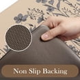 thumbnail image 4 of Anti Fatigue Kitchen Mats for Floor, Farmhouse Kitchen Rugs Sets of 2, Cushioned Kitchen Floor Mats, Comfort Standing Mat for Sink, Laundry, Office, Desk Brown/Grey 17"x47"+17"x29", 4 of 8