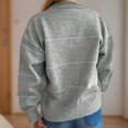 thumbnail image 7 of Jjayotai Women's Striped Cardigan Clearance, Long Sleeve Button Up Open Front, Knit Oversized Sweater Gray L, 7 of 7