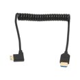 thumbnail image 4 of Cable de interfaz multimedia HD codo derecho Mini interfaz multimedia HD a cable de interfaz multimedia HD Chapado en oro 48 Gbps para teléfono celular para cámara de video Crtynell Otros, 4 of 8