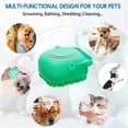 thumbnail image 4 of Juego de 2 cepillos de baño de silicona suave para perros con dispensador de champú y cepillo de masaje para cachorros, 4 of 5