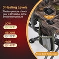 thumbnail image 2 of REDCAMP 360° Swivel Heated Hunting Chairs for Ground Blinds, Portable Folding Camo Camping Chairs for Adults Fishing Camping(No Power Bank), 2 of 8