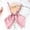 Pink, variant on 1PC Bow Tie Red Polyester Women's double layer bow tie bow flower new featherless root Japanese college style solid color bright face bow tie