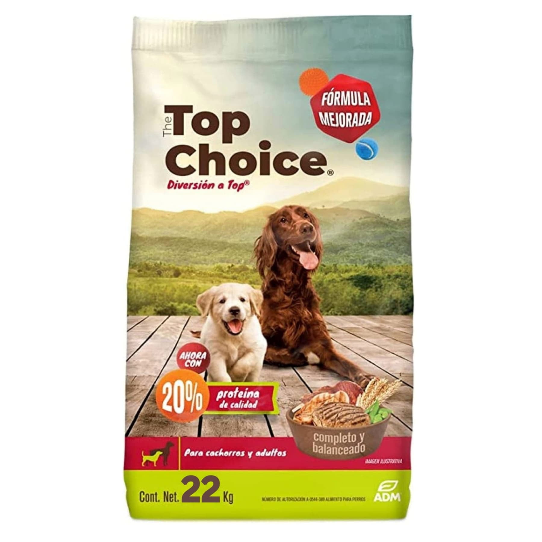 Alimento para perro The Top Choice para Cachorro y Adulto kg