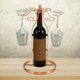 thumbnail image 1 of Estante para Vino Macarena Soporte para Botellas de Vino Artesanía Única Elegante Independiente Soporte para Copas Centro Rosa, 1 of 8