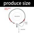 thumbnail image 3 of Elegant Love Charm Bead Neck Chain With Tassels Adjustable For Party Outfits, 3 of 9