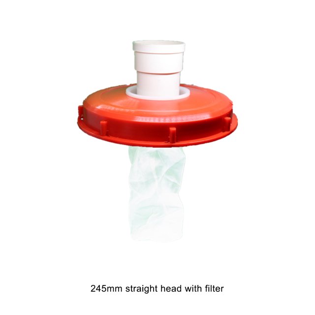 Ruiboury Convenient And Practical IBC Lid Filter For Efficient Tank Filtration Fine 245mm straight head 1 Pc