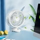 thumbnail image 4 of Ventilador recargable con luz nocturna para escritorio, oficina, dormitorio, tipo clip vertical, 4 of 6