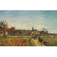 thumbnail image 2 of Pissarro, Camille 18x13 Gold Ornate Wood Framed with Double Matting Museum Art Print Titled - View Of Pontoise 1873, 2 of 4
