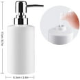 thumbnail image 3 of FE Soap Dispenser, 300ml/10oz Ceramic Liquid Soap Pump Dispenser, Refillable Dish Soap Dispenser for Kitchen Bathroom Washroom (White), 3 of 8