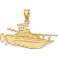 thumbnail image 4 of 14K Yellow Gold 2-D Fishing Boat Charm (24.1 X 38.35) Made In United States k8031, 4 of 5