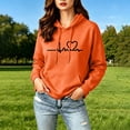 thumbnail image 2 of ThriftyPlait Women's Loose Fit Hooded Sweatshirt Casual Fall Winter Long Sleeve Tops Trendy Soft Fleece Drawstring Kangaroo Pocket Daily Coat, 2 of 7