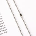 thumbnail image 6 of ROCKROK 24inch Stainless Steel Round Beads Necklace Long Fashion Jewelry Ball Chain, 6 of 7