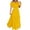 Yellow, variant on Aboser Womens Short Sleeve Maxi Dresses for Beach Vacation Off the Shoulder Boho Dress Elegant Empire Waist Dresses Flowy A Line Long Dress Trendy Ruffle Hem Dresses