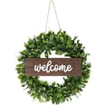thumbnail image 5 of Wreath Door Sign Simulation Green Plant Wall Window Party Wedding Hanging Ornament Farmhouse Wreaths Christmas Decoration Welcome Sign Home Decoration, 5 of 8
