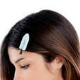 thumbnail image 3 of 6Pcs No Bend Hair Clip Makeup Pin Curl Clips No Crease Hair Clip for Hairstyle Bangs Waves Styling Hair Salon (Glitter Blue), 3 of 3
