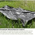 thumbnail image 6 of Weed Barrier Fabric Multi Size Small Weed Blocking Plastic Cloth Water Permeable for Garden Grass Control 3x8 FT, 6 of 9