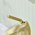 thumbnail image 5 of Brass Faucet Bathroom Basin Single Handle Hot and Cold Water Pipe Gold, 5 of 8