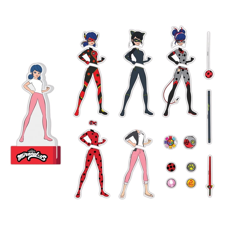 TCG Toys, Miraculous Ladybug, Wooden Dress-Up Set, Magnetic Doll