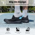 thumbnail image 3 of Fittington Men's Extra Wide Walking Shoes - Mens Slip on Shoes with Arch Support & Thick Cushioned Sole for Plantar Fasciitis, Swollen feet, Bunions, 3 of 11