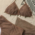 thumbnail image 6 of CAICJ98 Girl's 3 Piece Swimsuits with Cover Up Skirt Halter Triangle Bathing Suits for Girls Bikini Set (10-11 Years,Coffee), 6 of 6