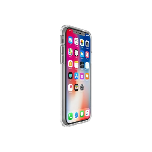 Speck Presidio Clear iPhone X - Coque Arrière pour Téléphone Portable - polycarbonate, IMPACTIUM - Effacer