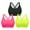 Black,Red,Yellow, variant on DREAM SLIM Womens 3 Pack Cross Back Strappy Sports Bra Comfort Medium Impact Bralette Wireless Yoga Workout Bras