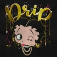 thumbnail image 2 of Betty Boop Bling Drip Paint Splatter Hoodie Sweatshirt Women Brisco Brands S, 2 of 4