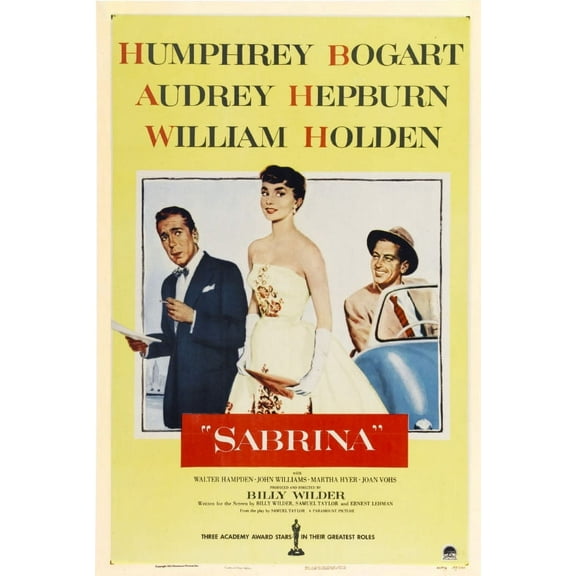 Sabrina Movie Poster 11inx17in Mini Poster audrey hepburn 11inx17in Mini Poster in Mail/storage/gift tube 11x17 poster