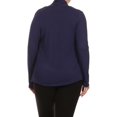 thumbnail image 4 of Women's Plus Size Casual Long Sleeve Draped Open Cardigan XL-4XL, 4 of 6