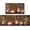 Retro Coffee, variant on Chef Kitchen Decor Rug 2 Piece Set Washable Kitchen Mats 17"x47" 17"x30"(Chef)