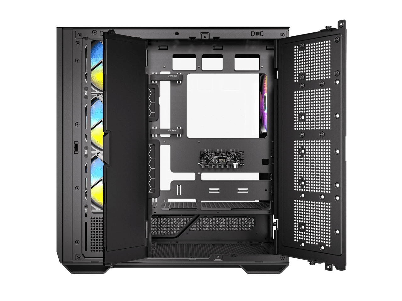 Antec C7 ARGB, RTX 40 GPU Support, 4 x 120mm ARGB PWM Fans Included, Vertical GPU Cooling, Type-C 10Gbps, Seamless Tempered Glass Front & Side Panels, 360mm Radiator Support, Mid-Tower E-ATX PC Case