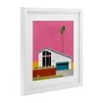 thumbnail image 2 of Stupell Industries Modern Pink Sunkissed Suburbia White Framed Print Under Glass, 13 x 13, by Jan Weiss, 2 of 8