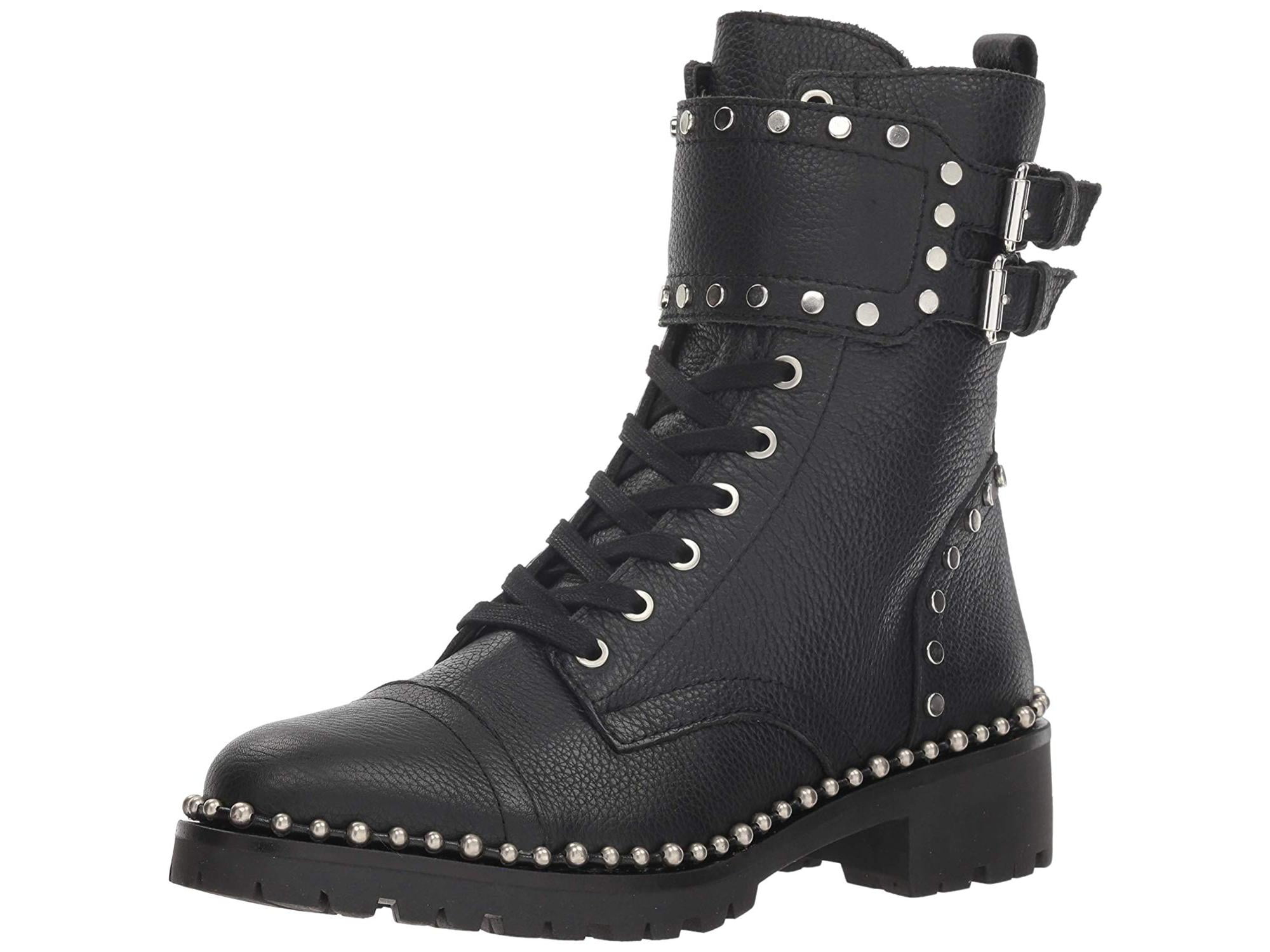 Sam Edelman - Sam Edelman Women's Jennifer Combat Boot, Black Leather ...