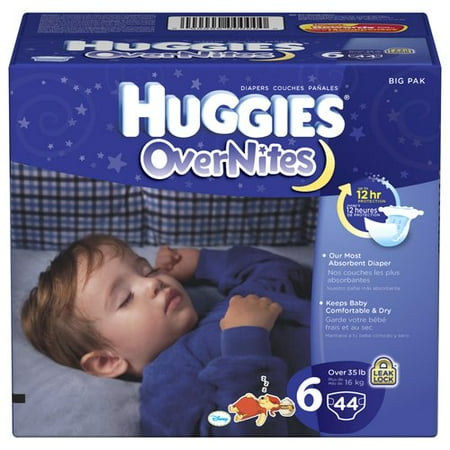 Huggies Overnites Disney Winnie The Pooh Diapers Size 6, 44 ct