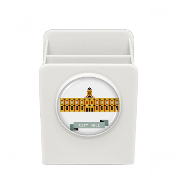 Singapore City Hall Landmark Desk Pencil Holder Cup Pen Organizer