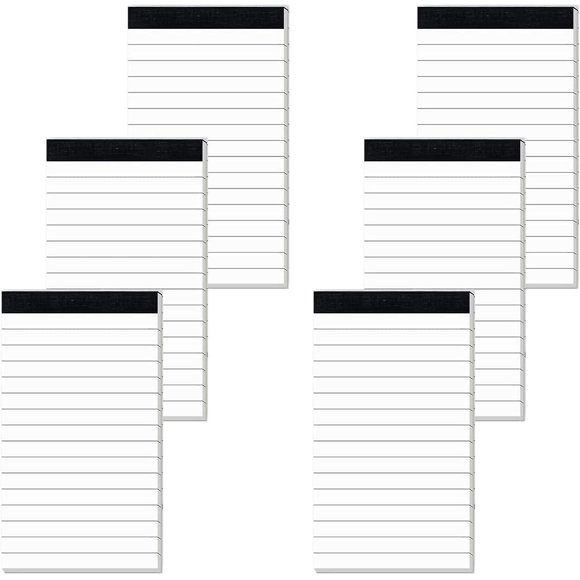 6 Pack Small Notepad - 3 X 5 Inch Ultra Quality Note Pads